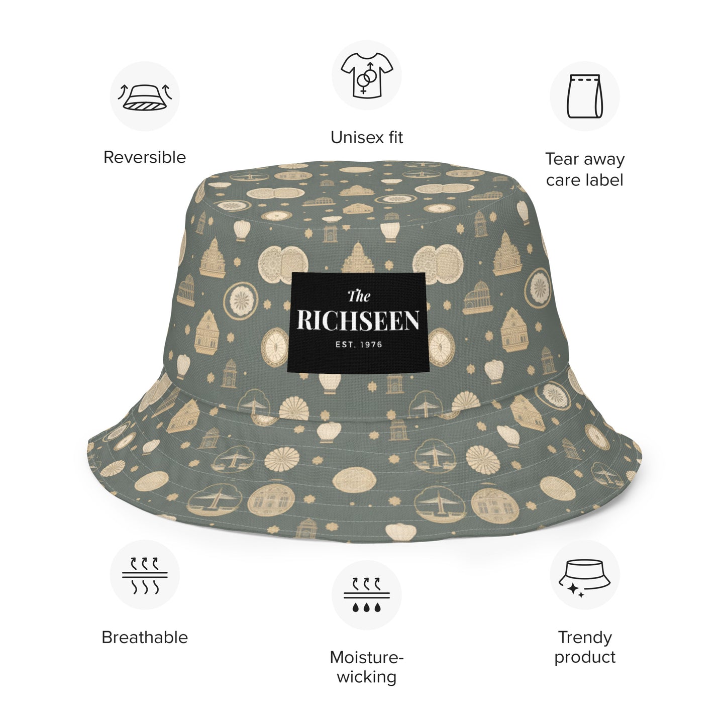 Reversible bucket hat