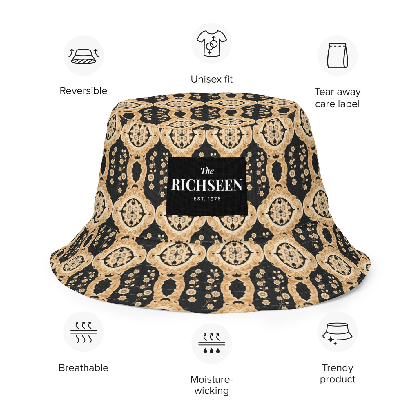 Reversible bucket hat