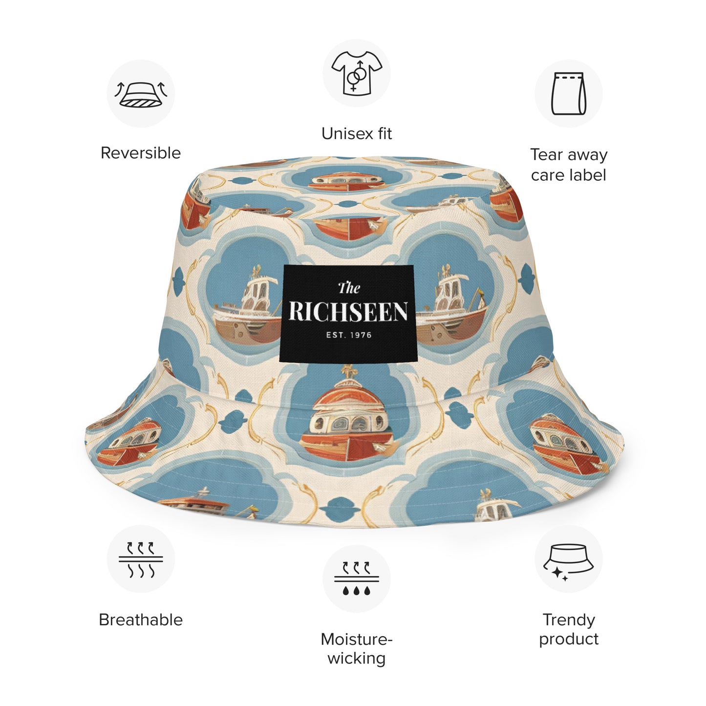 Reversible bucket hat