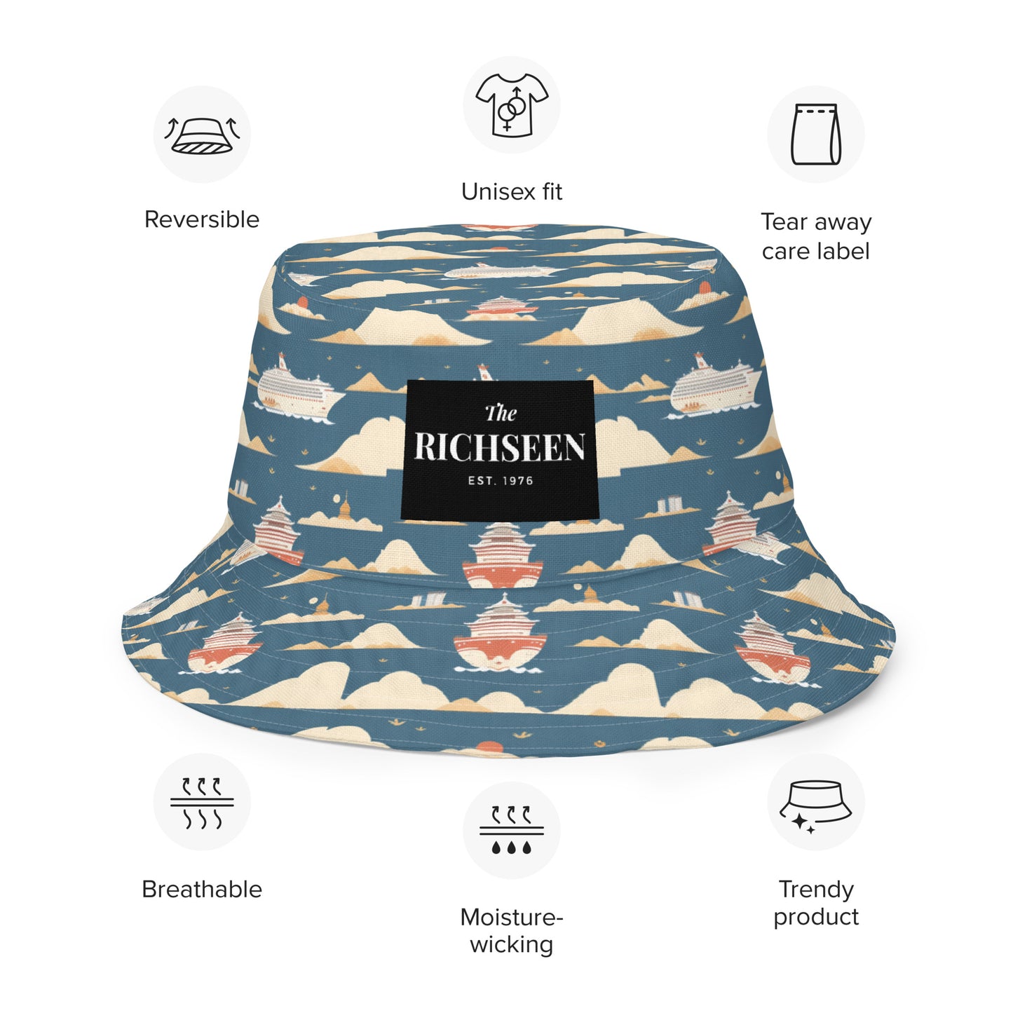 Reversible bucket hat