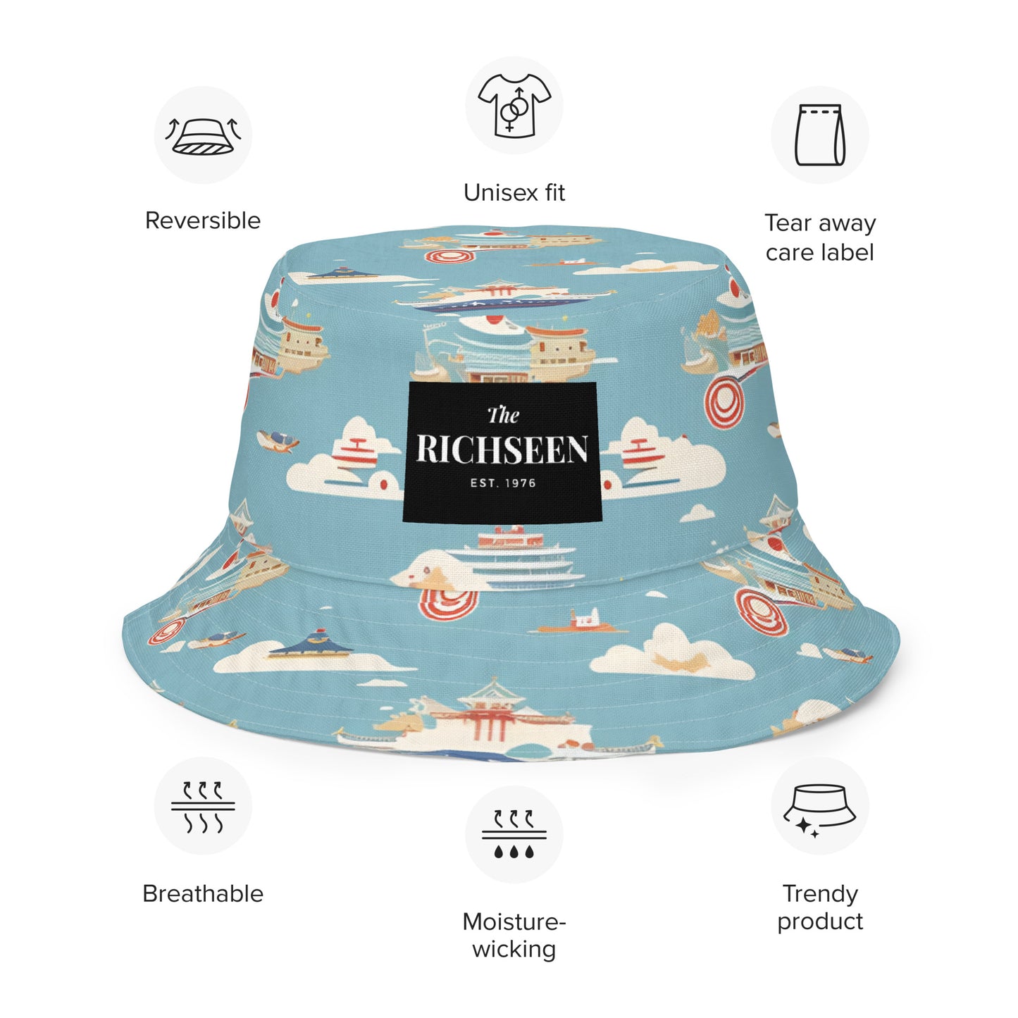 Reversible bucket hat