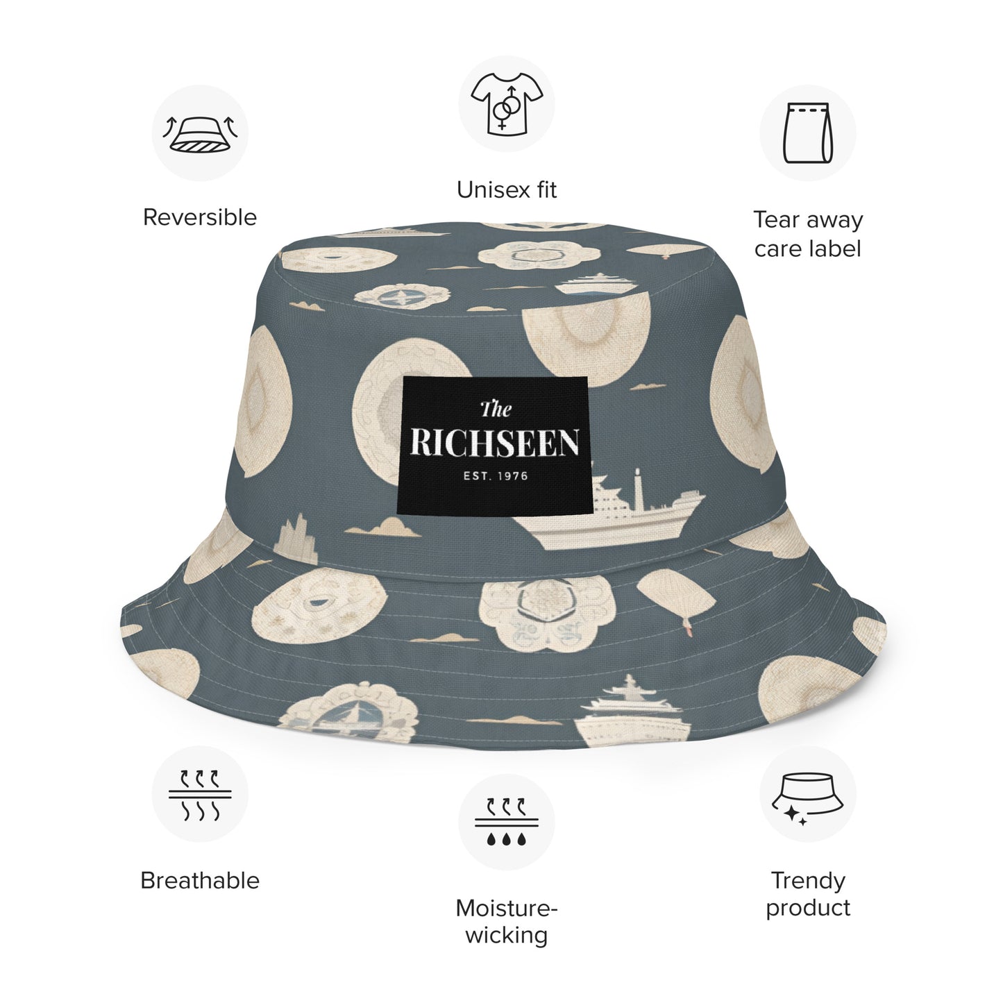 Reversible bucket hat