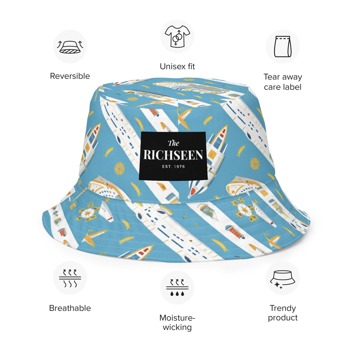 Reversible bucket hat