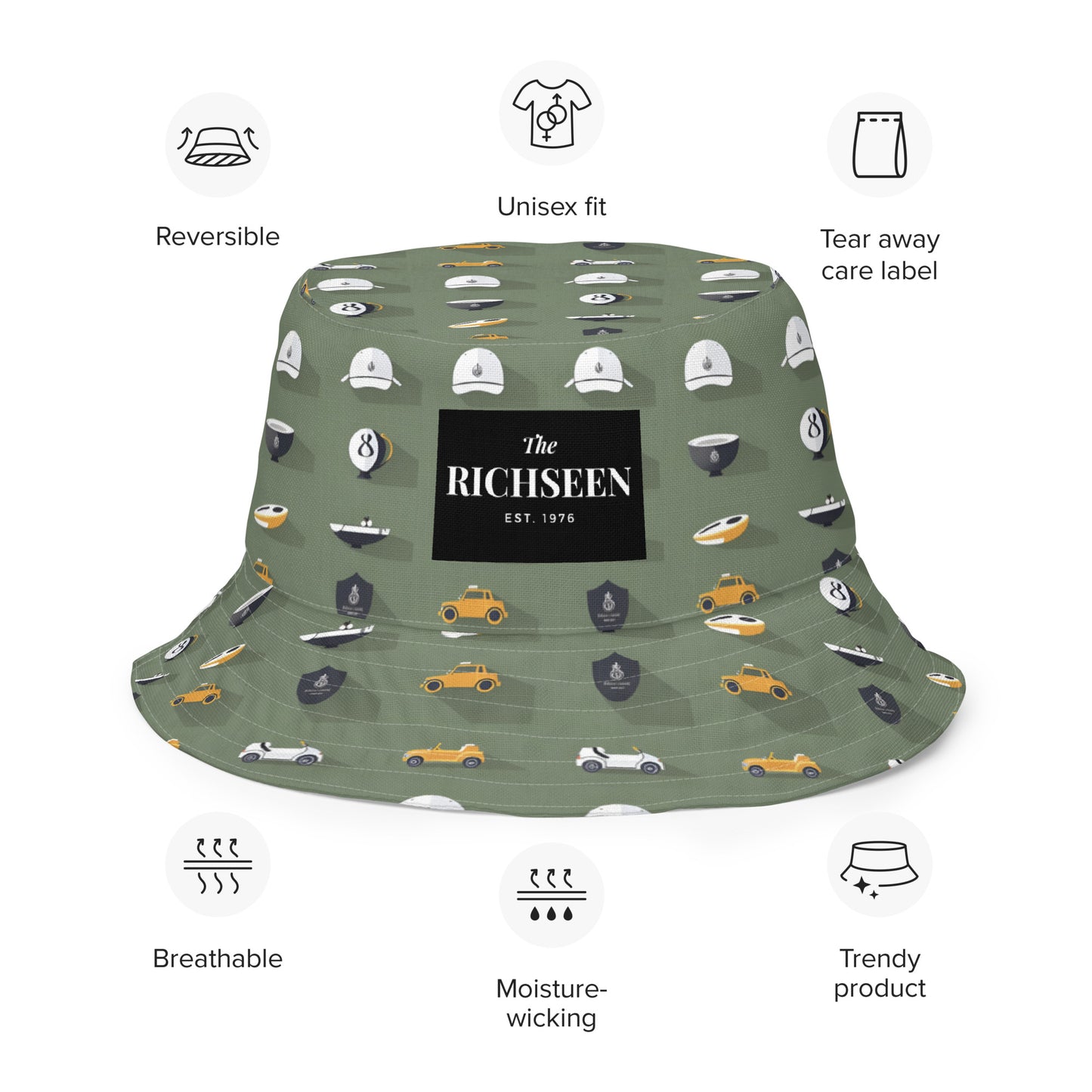 Reversible bucket hat