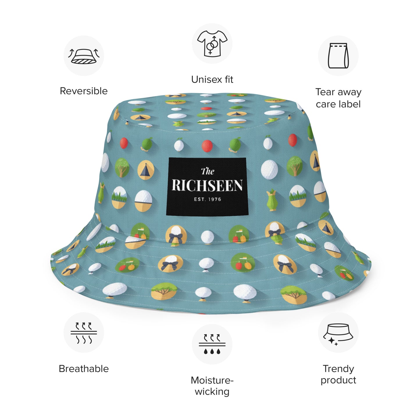 Reversible bucket hat