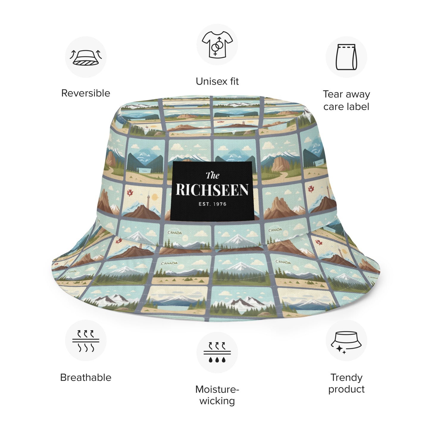 Reversible bucket hat