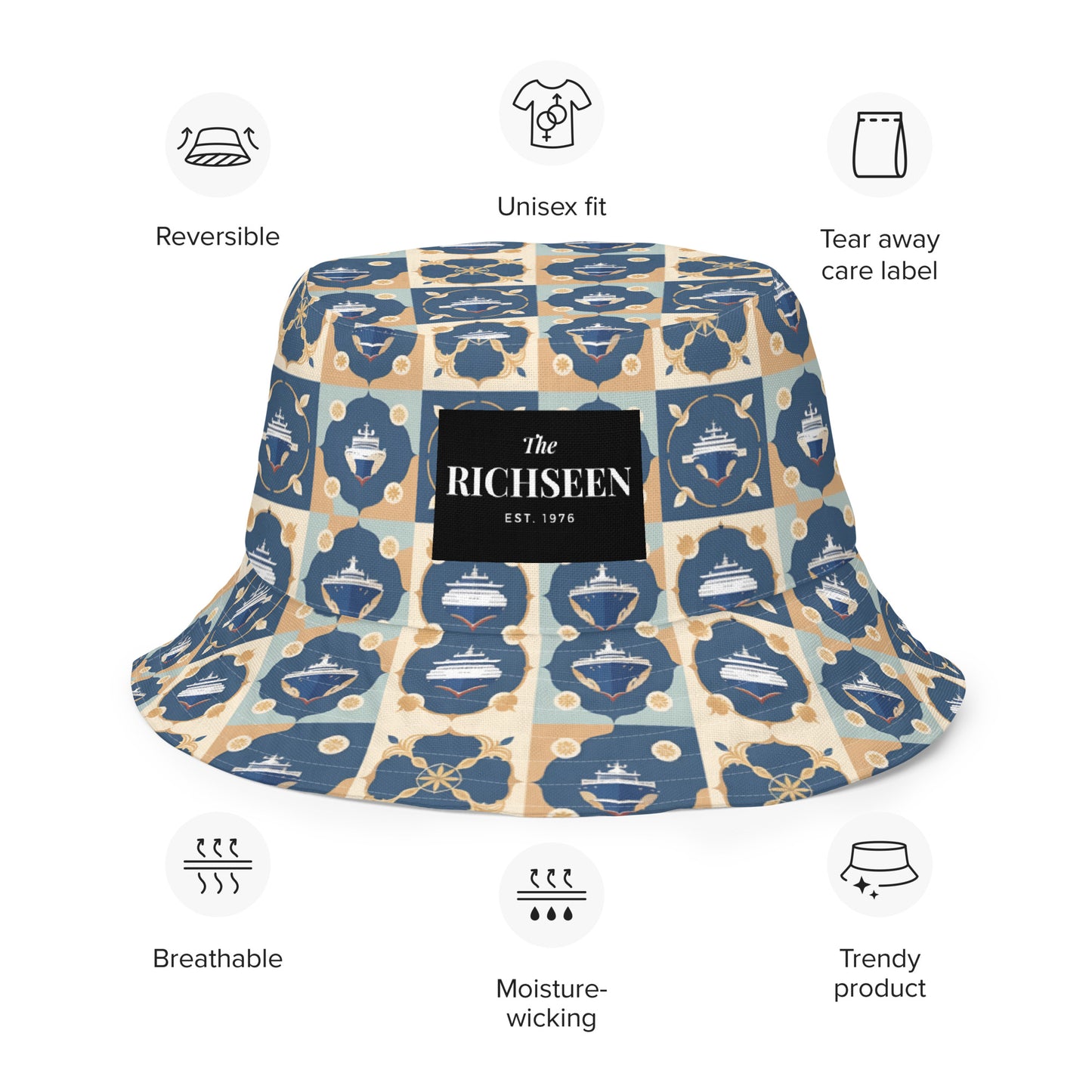 Reversible bucket hat