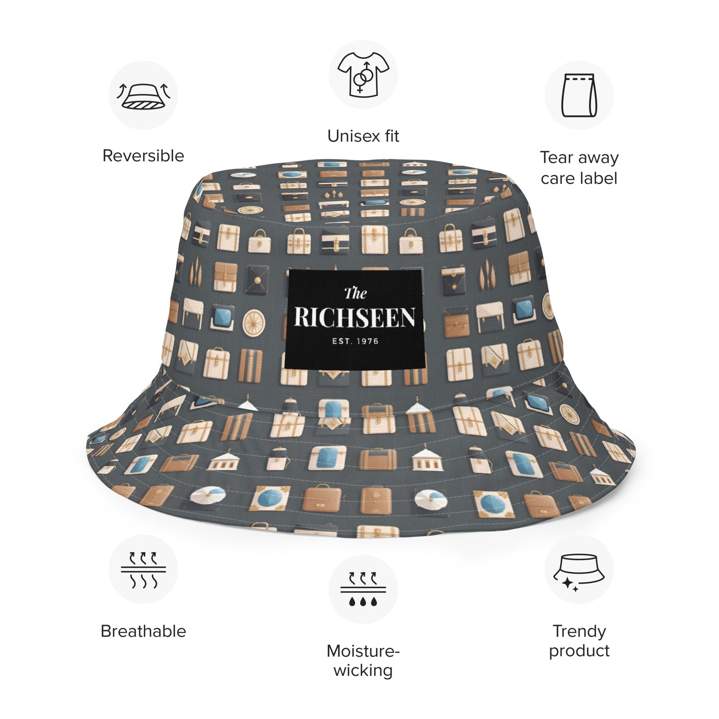 Reversible bucket hat