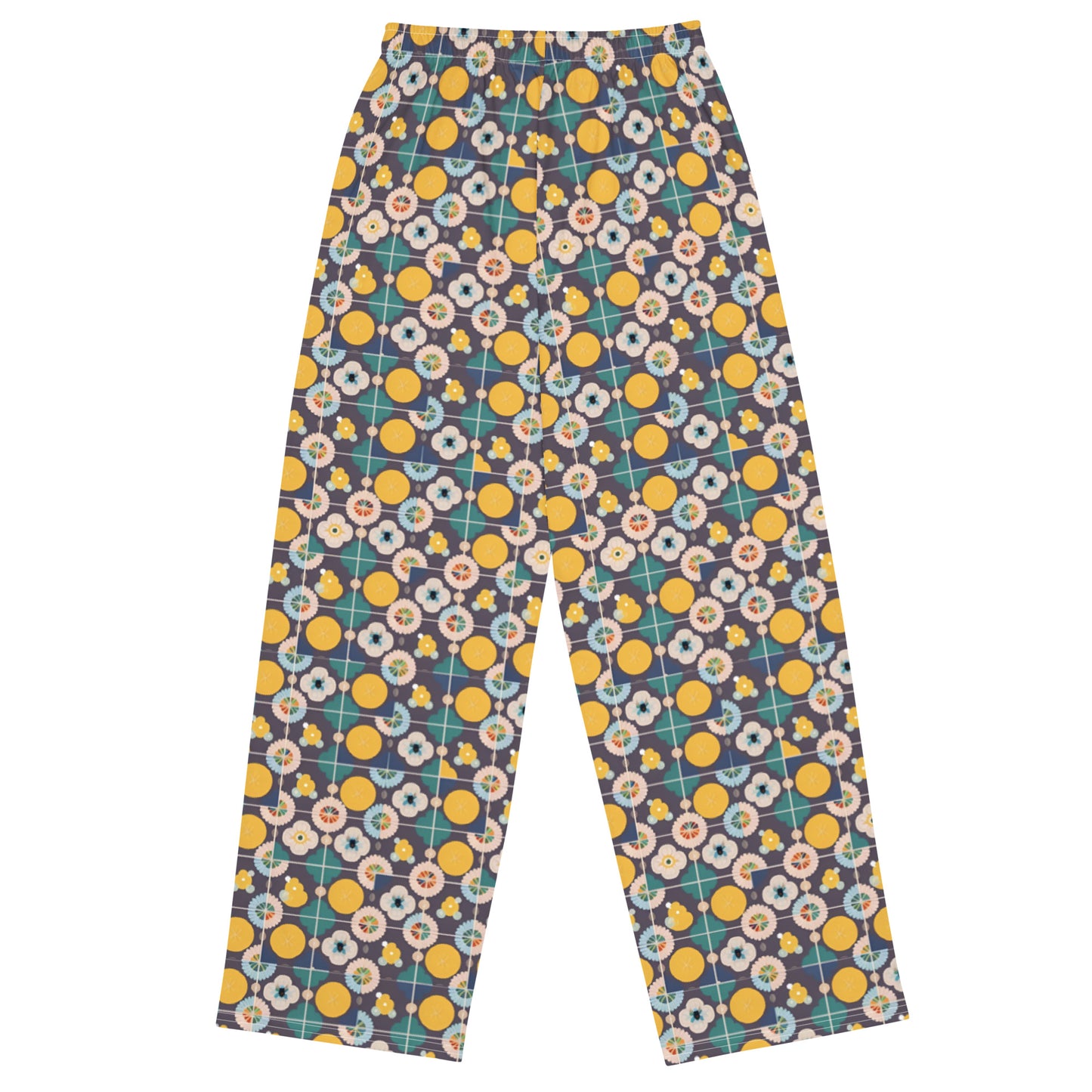 All-over print unisex wide-leg pants