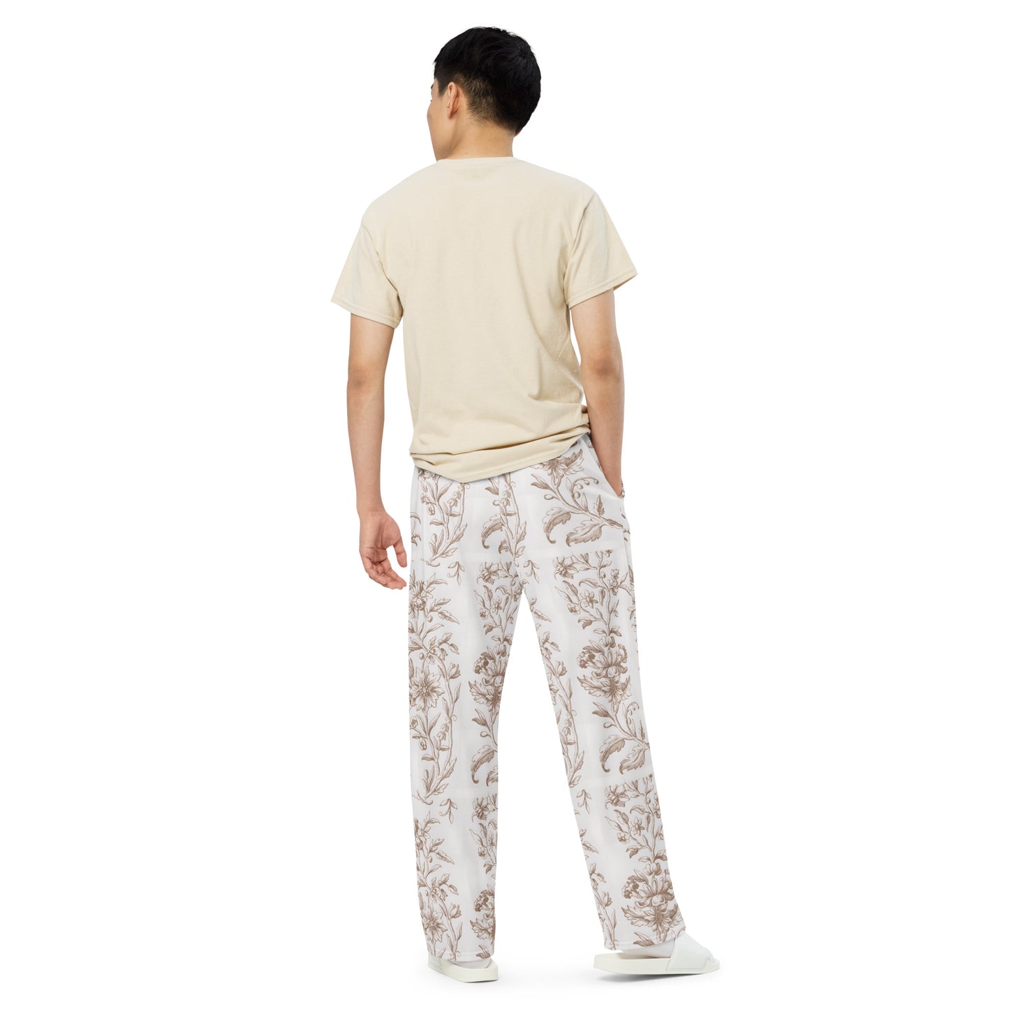 All-over print unisex wide-leg pants