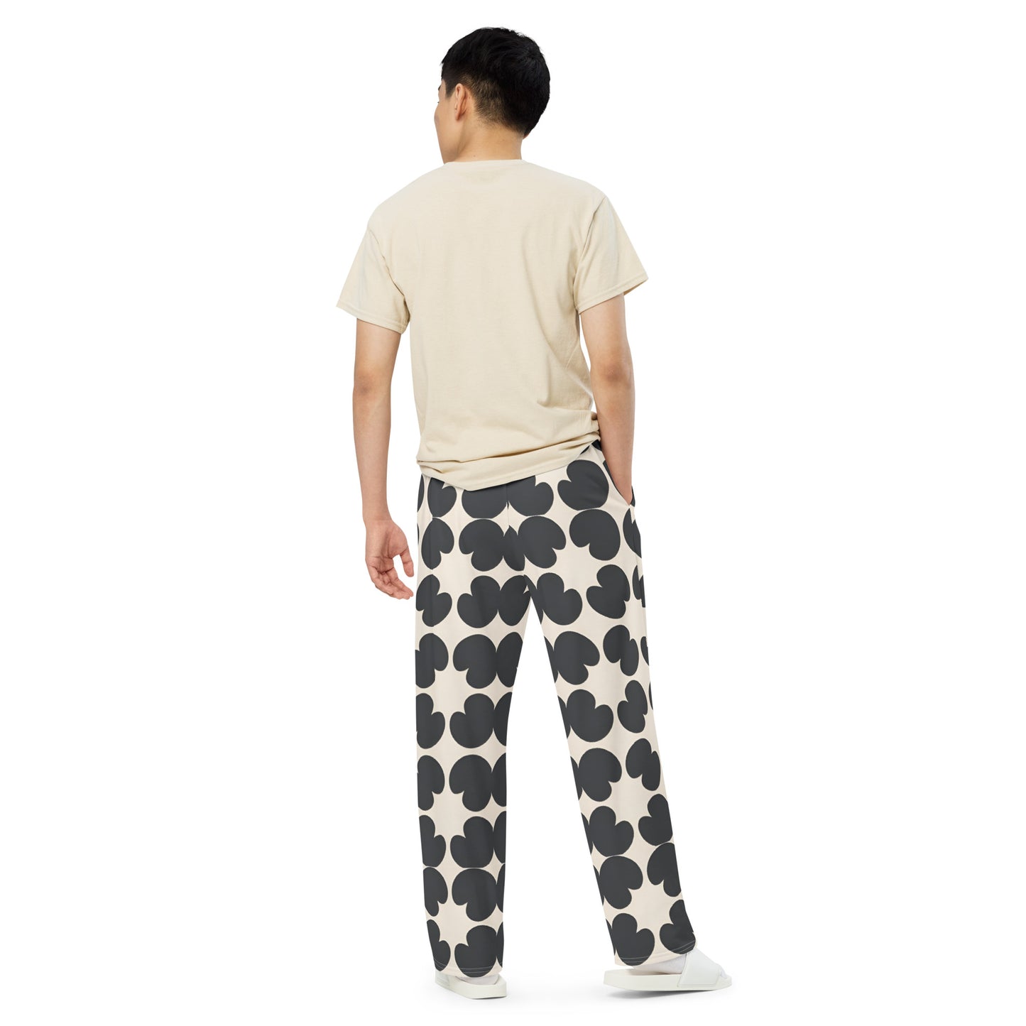 All-over print unisex wide-leg pants