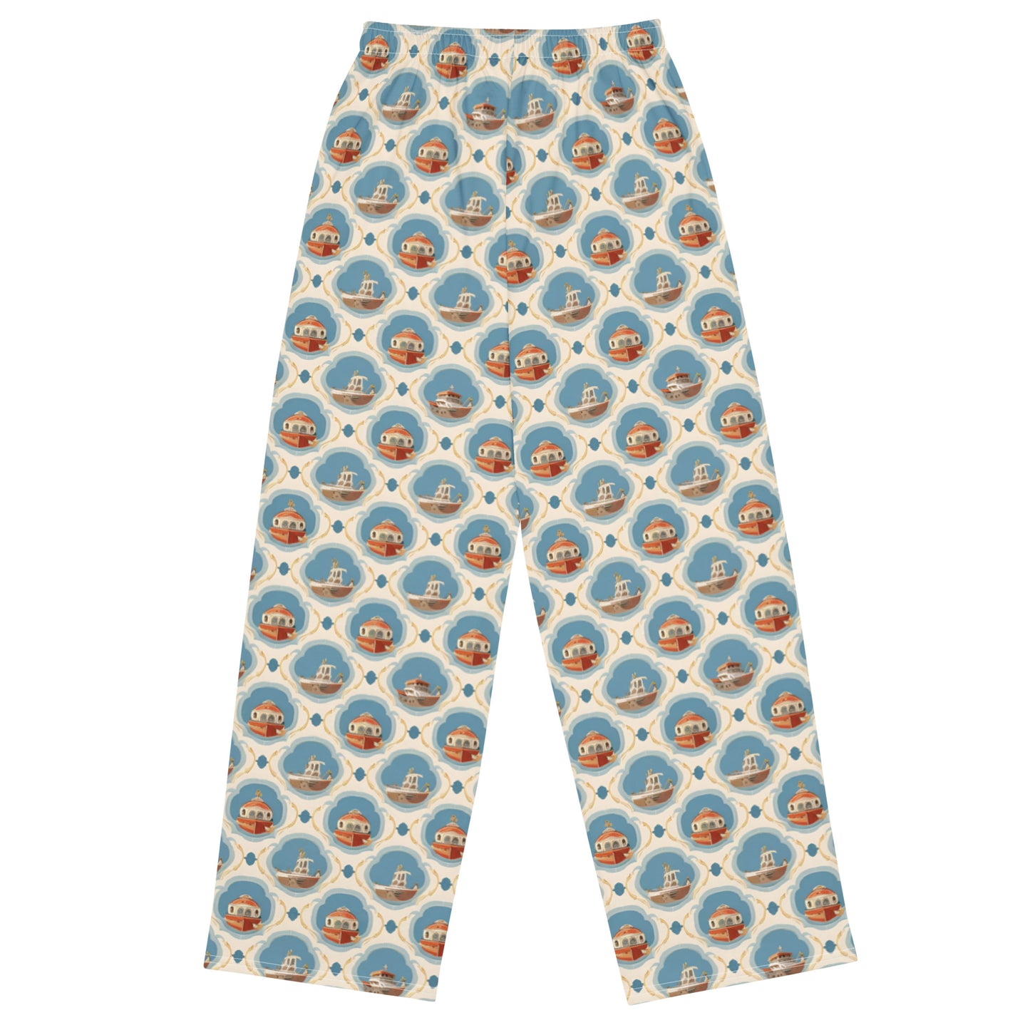 All-over print unisex wide-leg pants