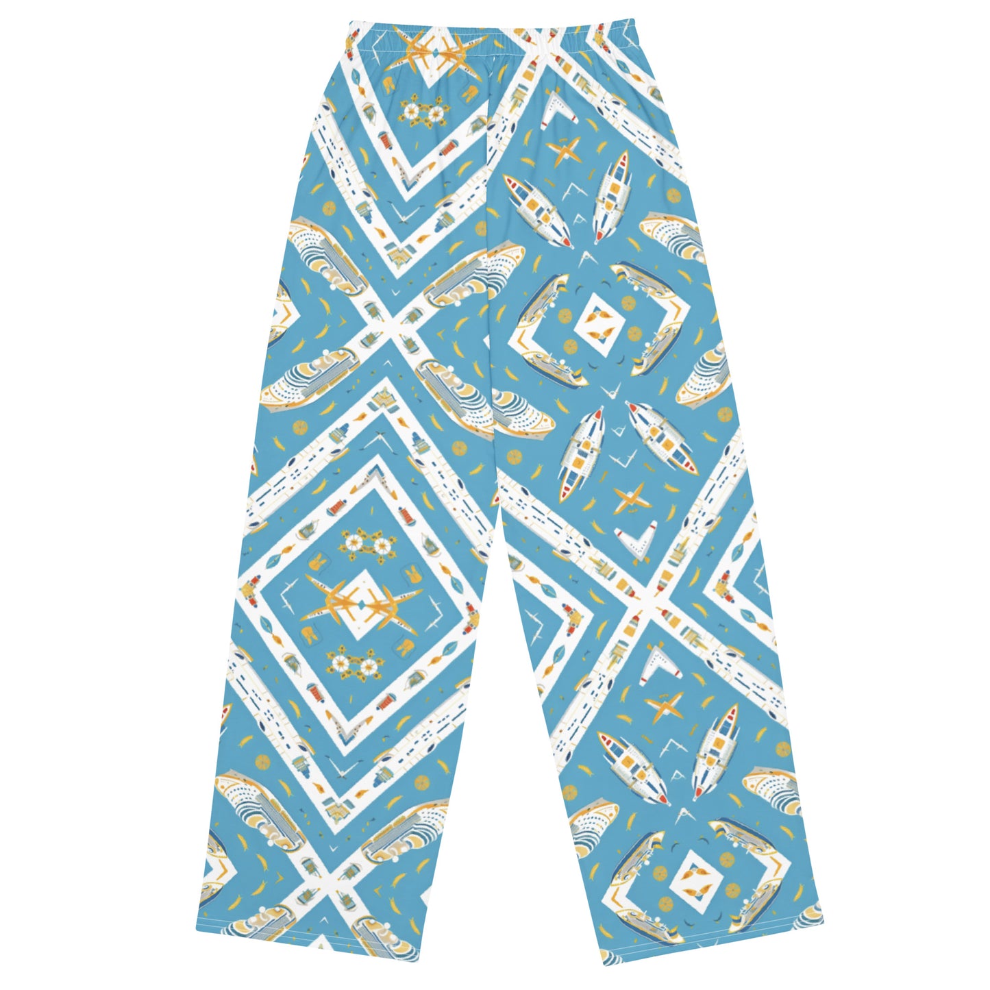 All-over print unisex wide-leg pants