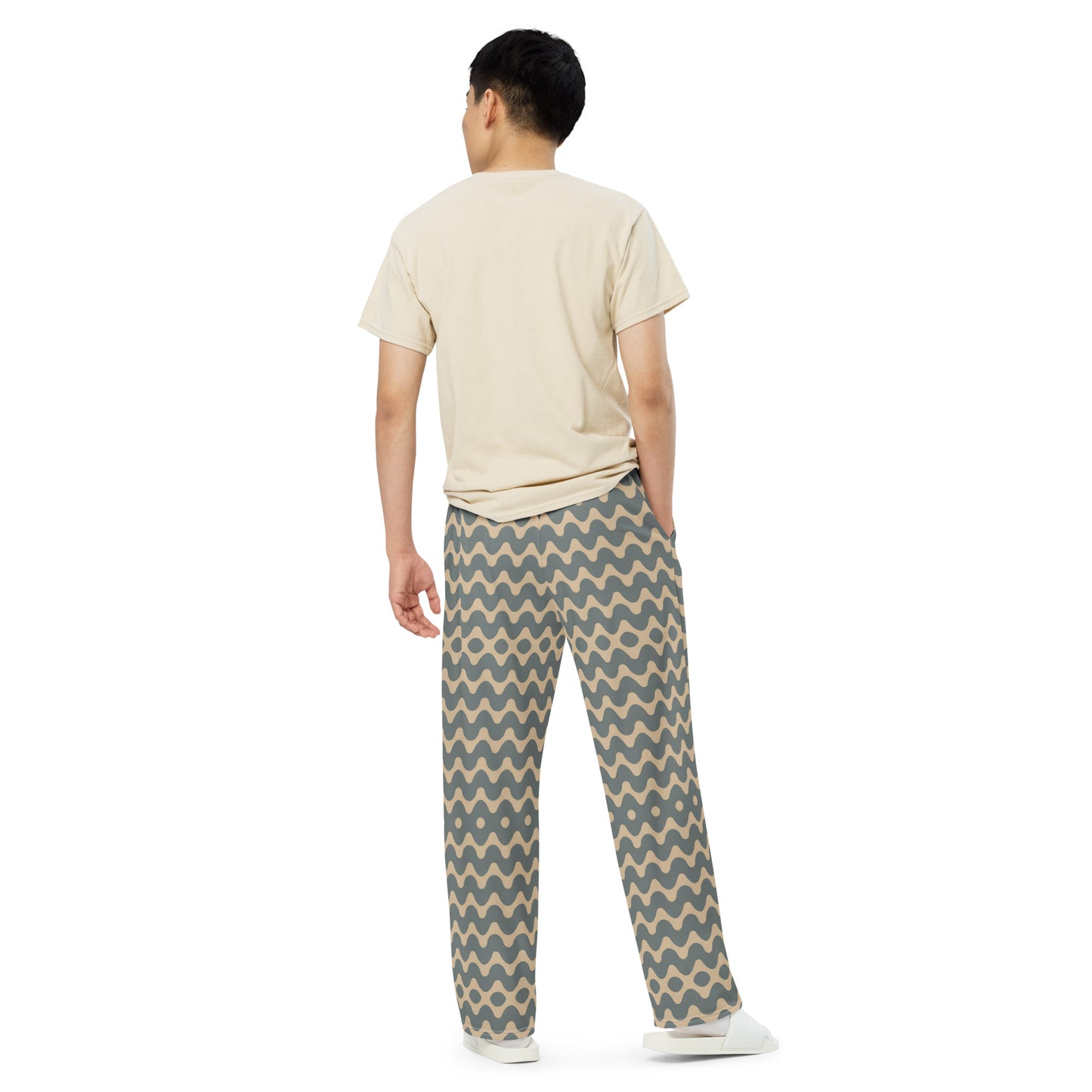 All-over print unisex wide-leg pants