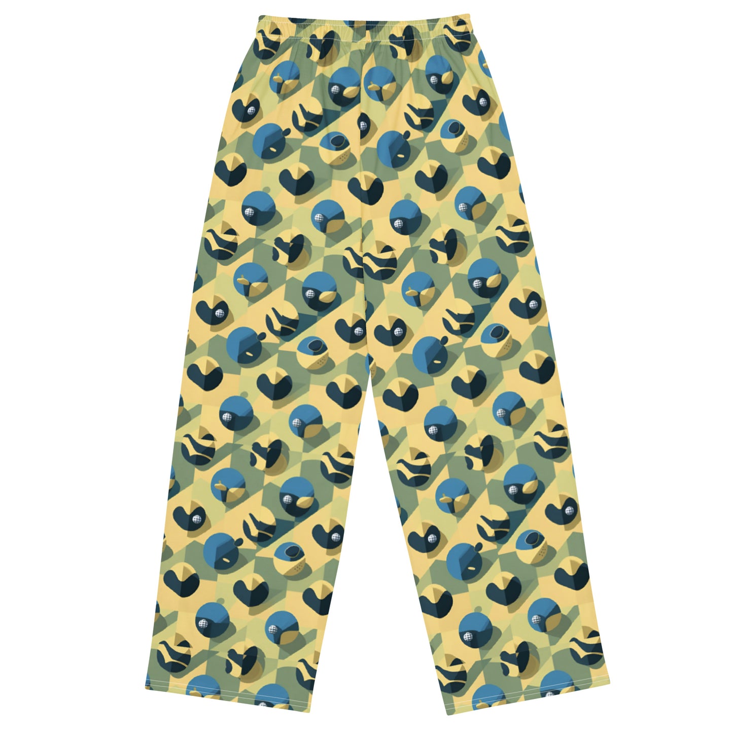 All-over print unisex wide-leg pants