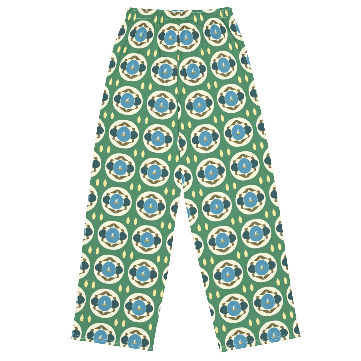 All-over print unisex wide-leg pants