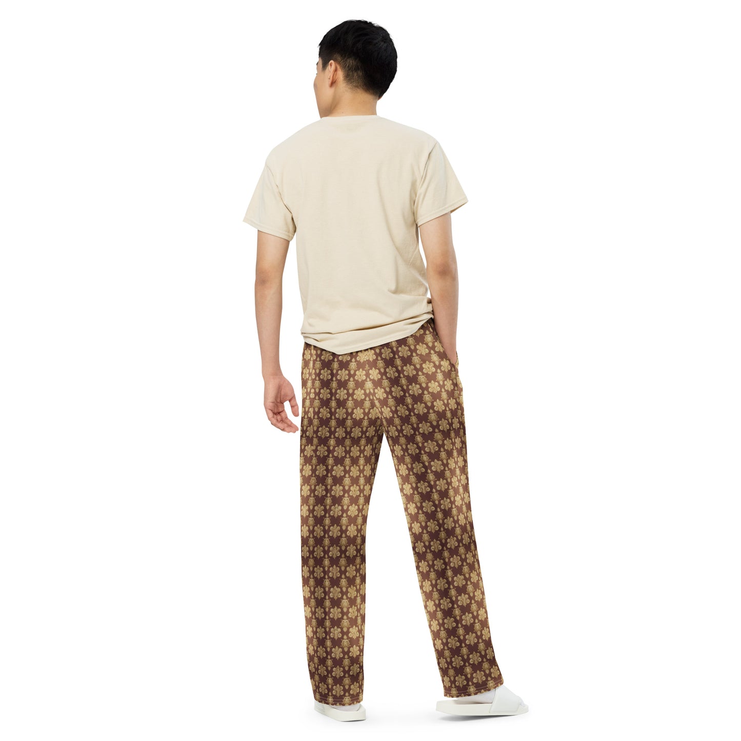 All-over print unisex wide-leg pants