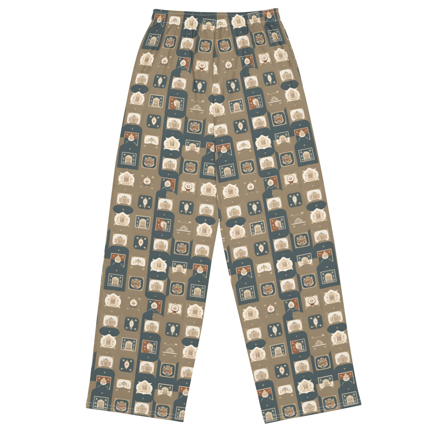 All-over print unisex wide-leg pants