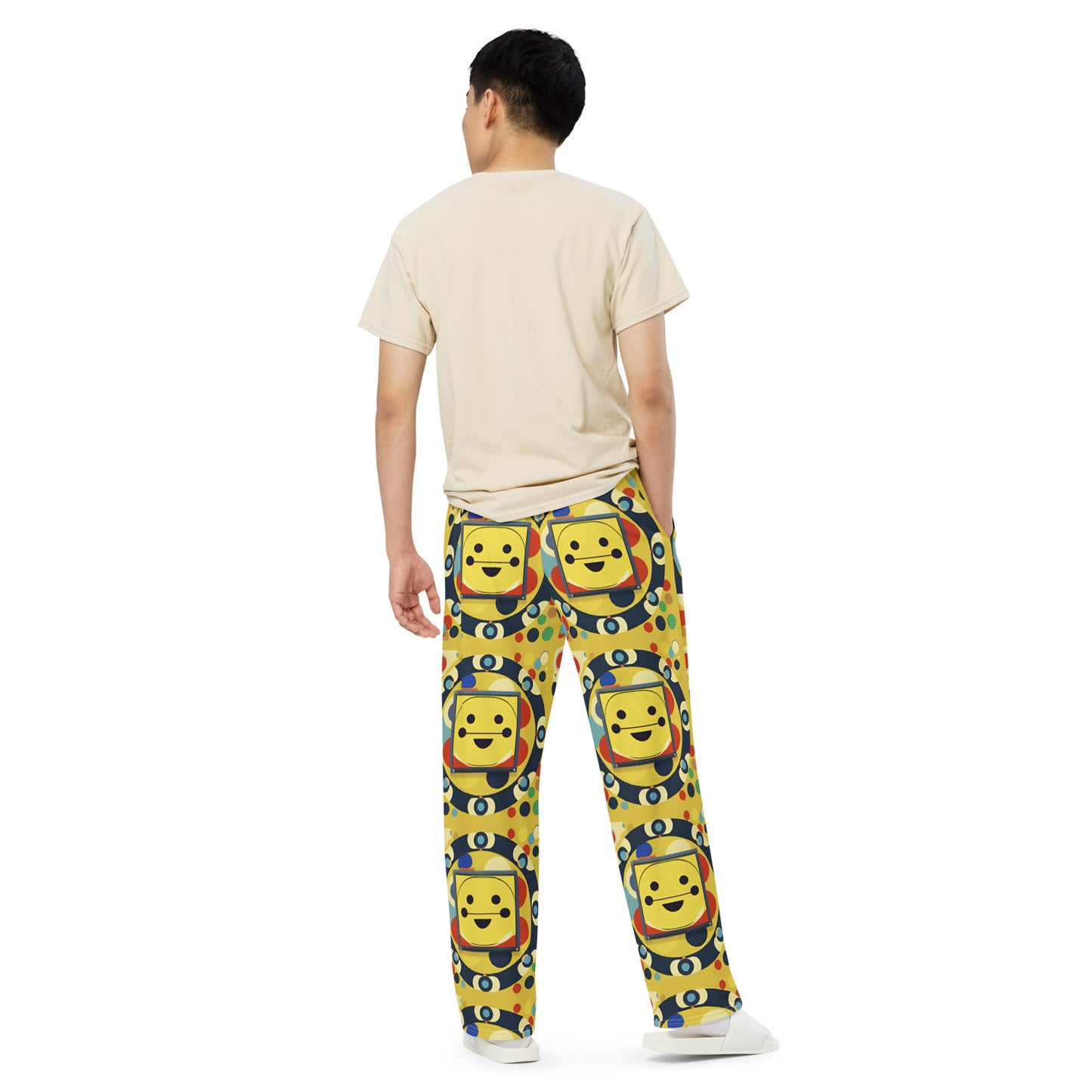 All-over print unisex wide-leg pants