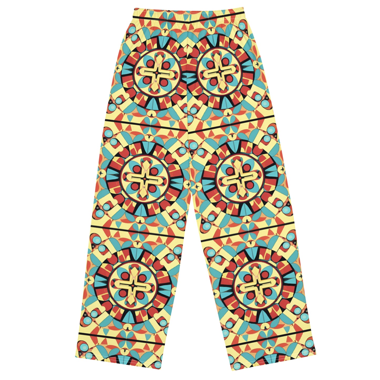 All-over print unisex wide-leg pants