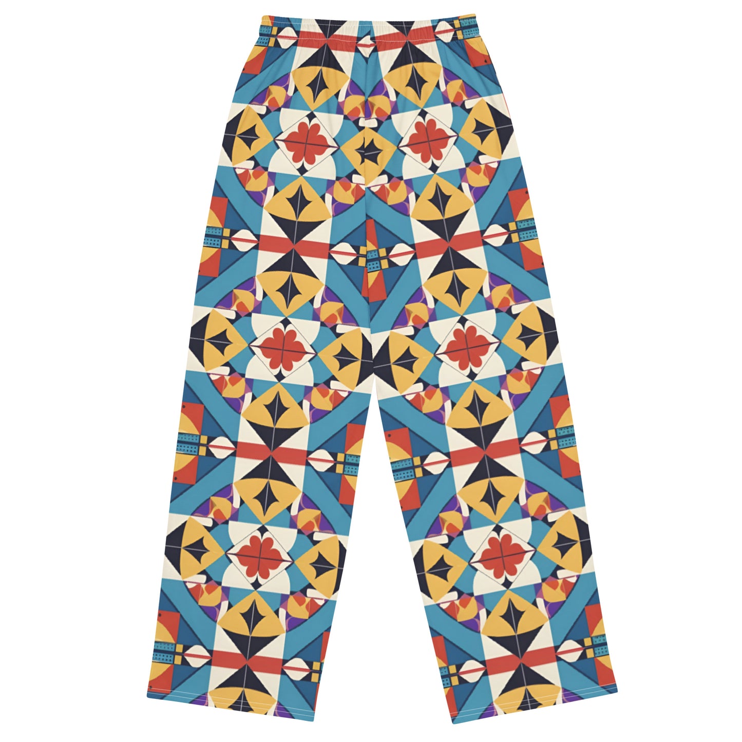 All-over print unisex wide-leg pants