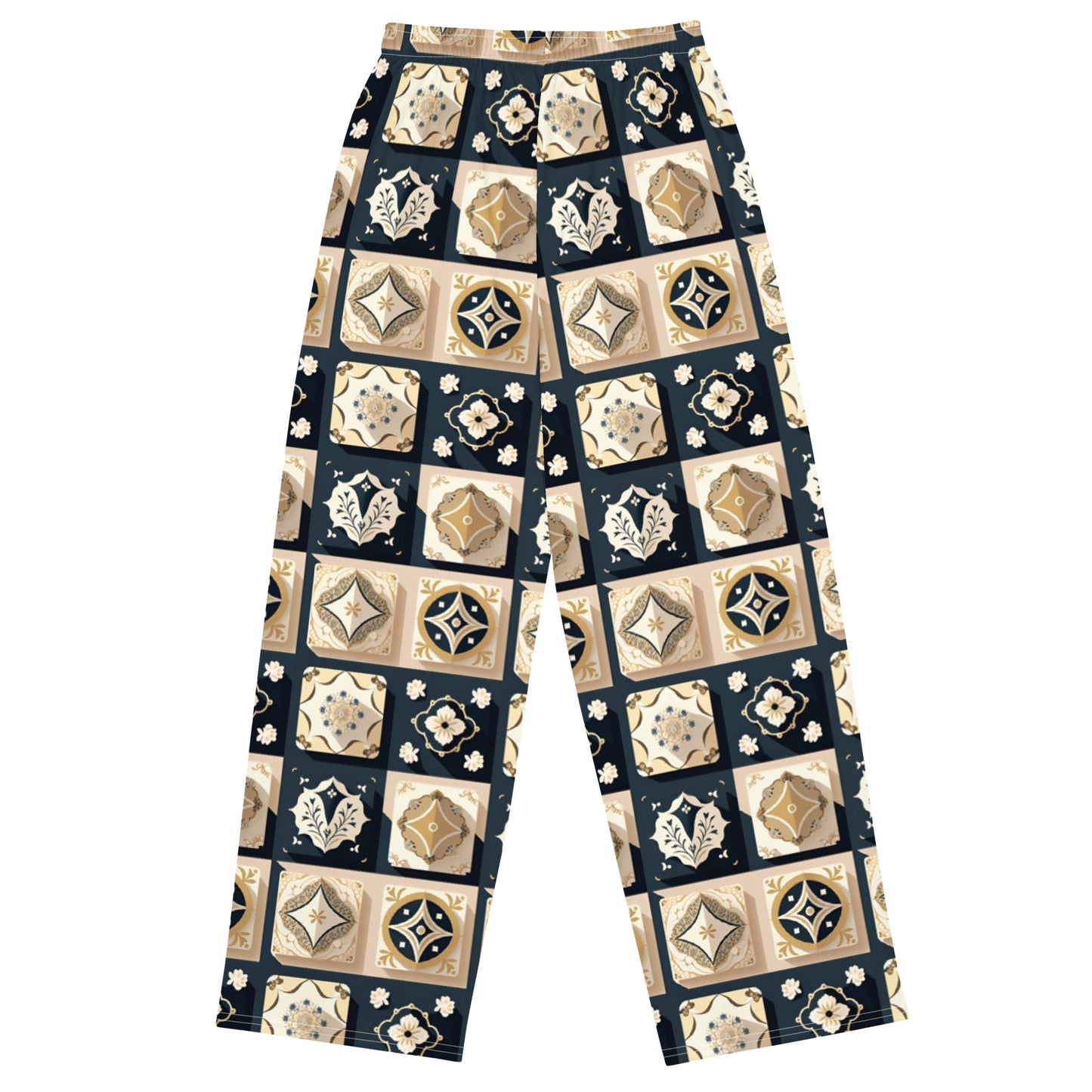 All-over print unisex wide-leg pants