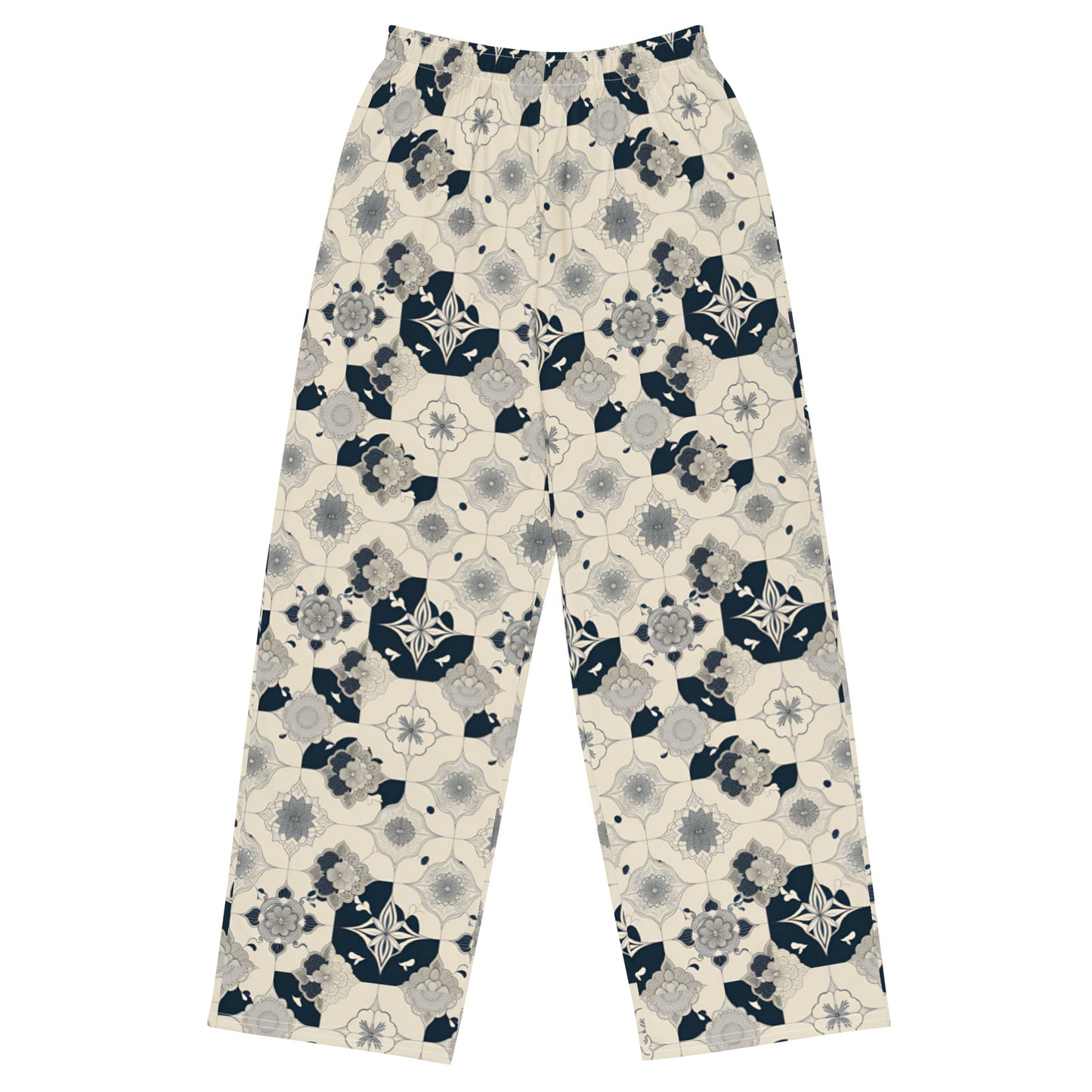 All-over print unisex wide-leg pants