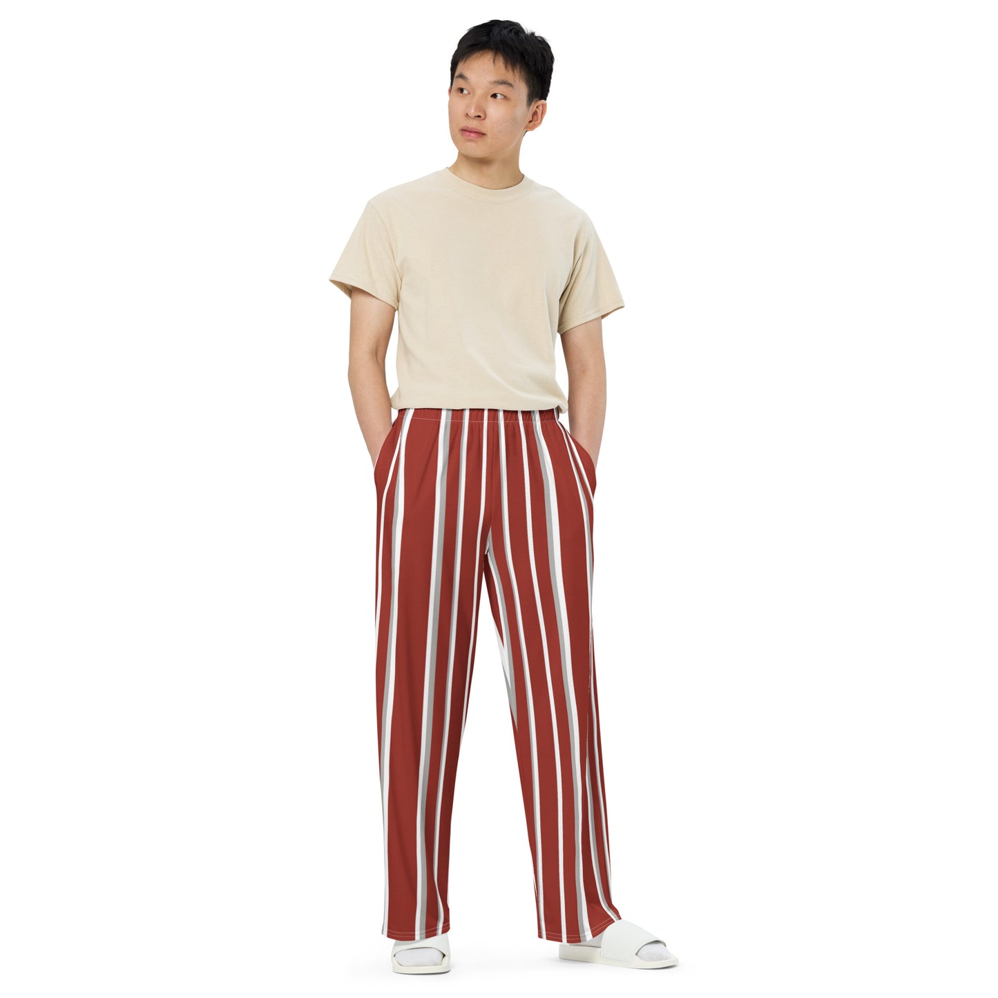 All-over print unisex wide-leg pants