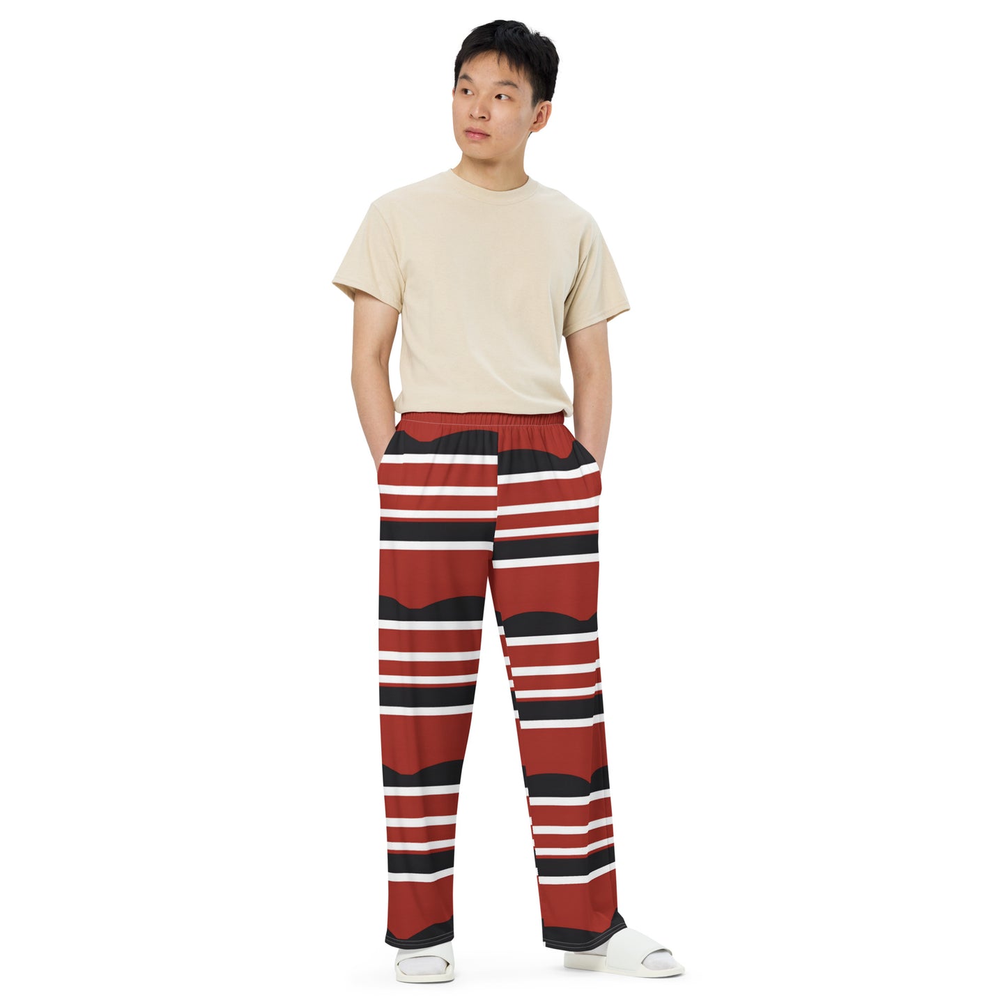 All-over print unisex wide-leg pants