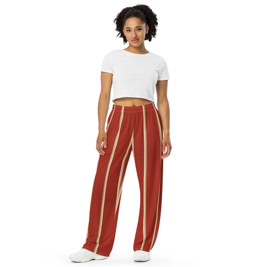 All-over print unisex wide-leg pants