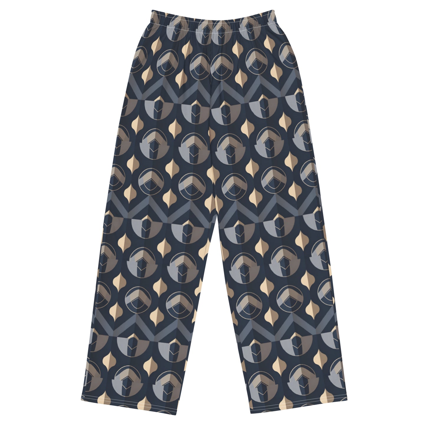 All-over print unisex wide-leg pants