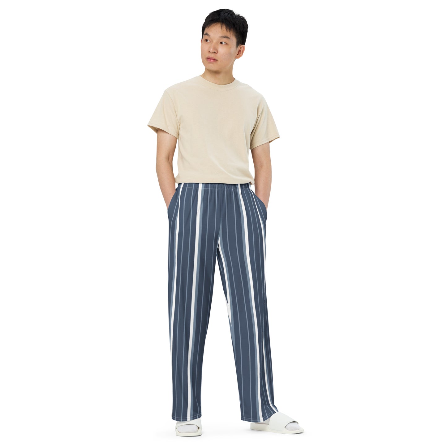 All-over print unisex wide-leg pants