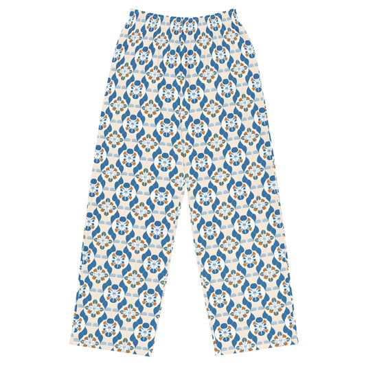 All-over print unisex wide-leg pants