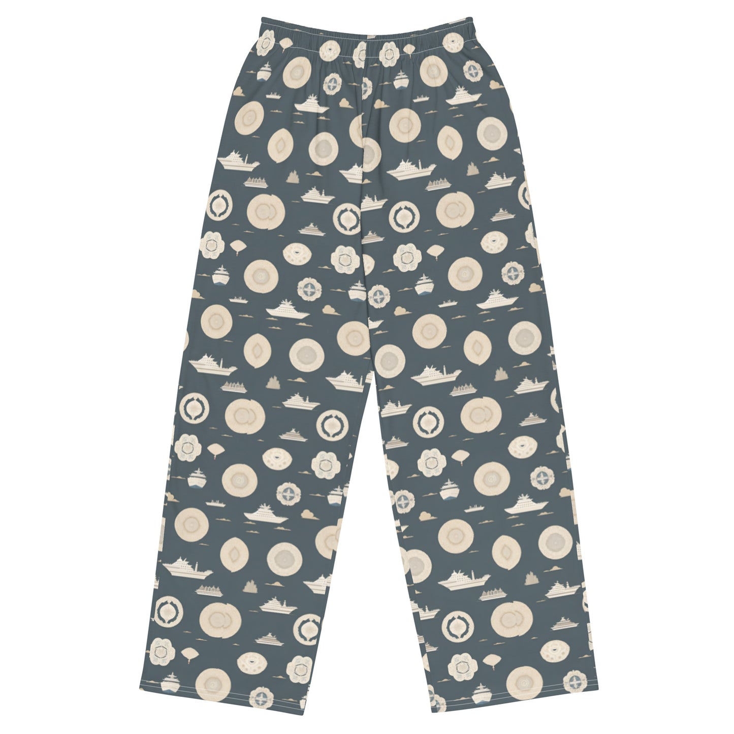 All-over print unisex wide-leg pants