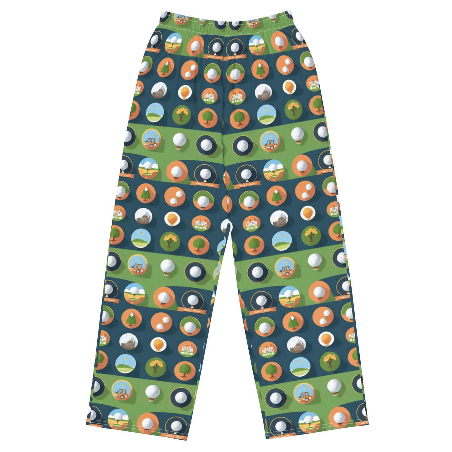 All-over print unisex wide-leg pants