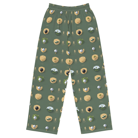 All-over print unisex wide-leg pants