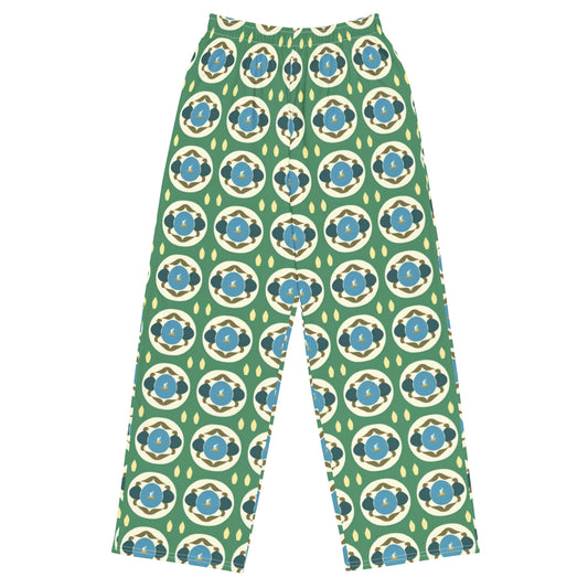 All-over print unisex wide-leg pants