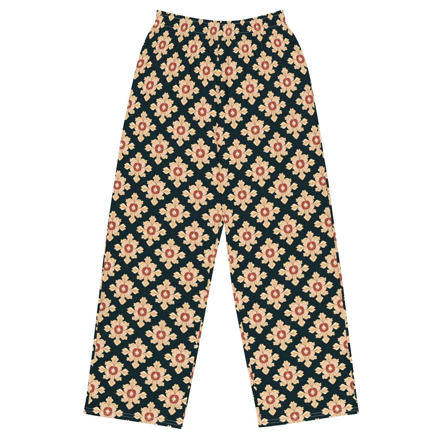 All-over print unisex wide-leg pants