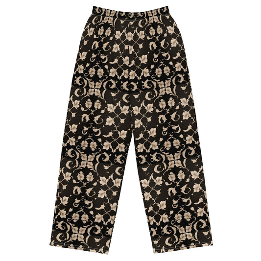 All-over print unisex wide-leg pants