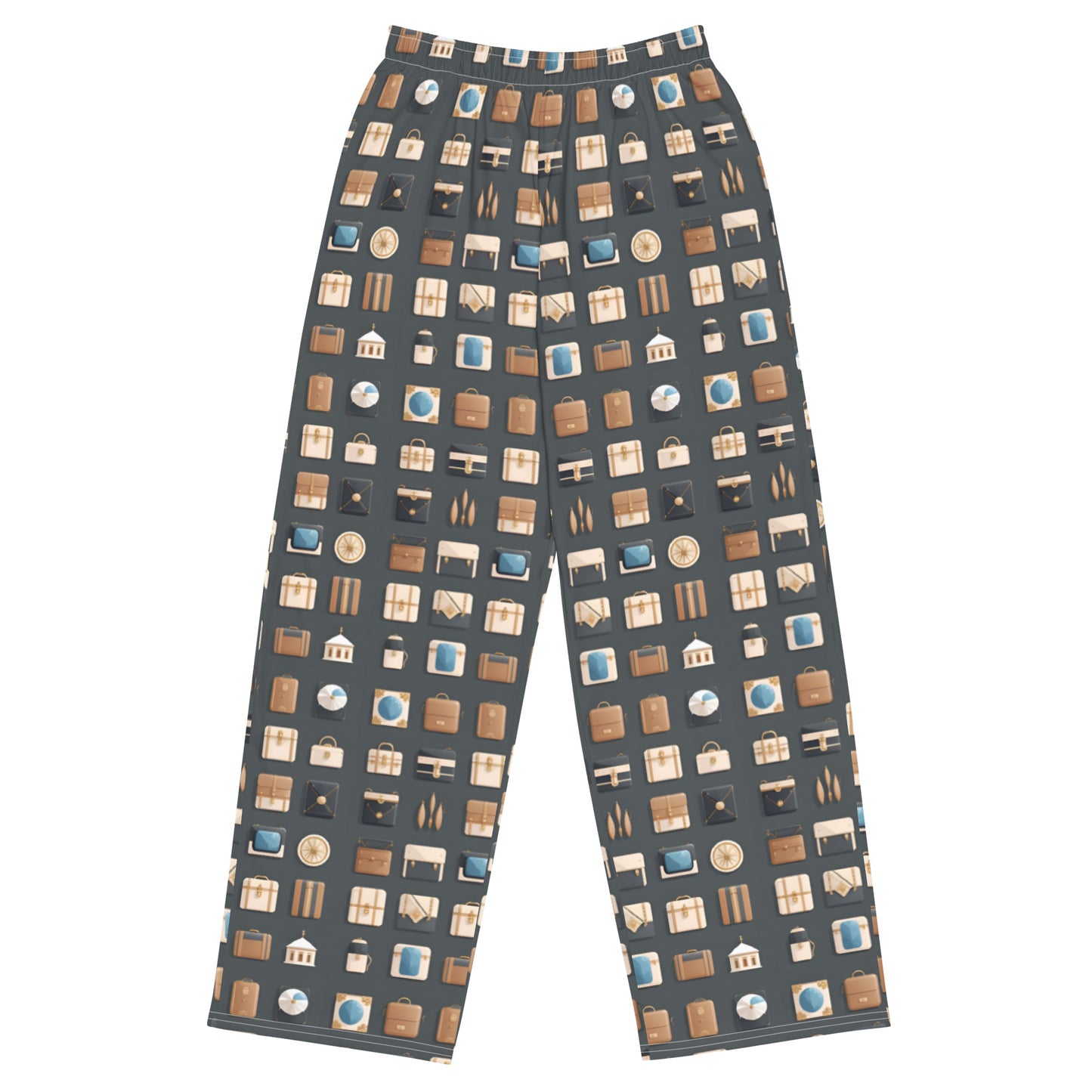 All-over print unisex wide-leg pants