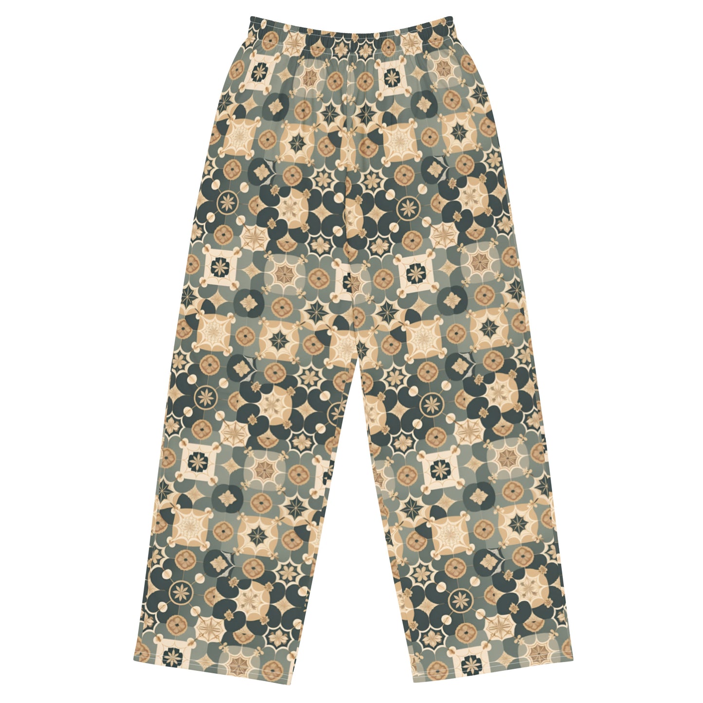 All-over print unisex wide-leg pants