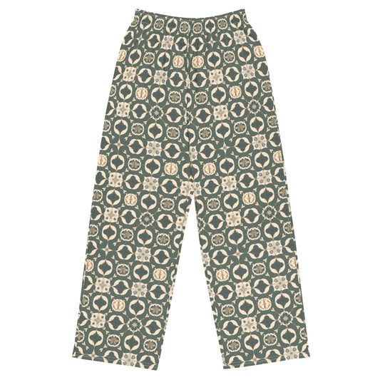 All-over print unisex wide-leg pants