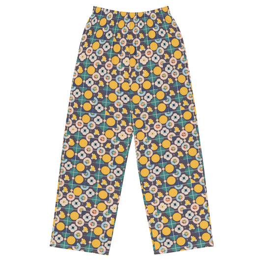 All-over print unisex wide-leg pants