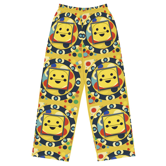 All-over print unisex wide-leg pants