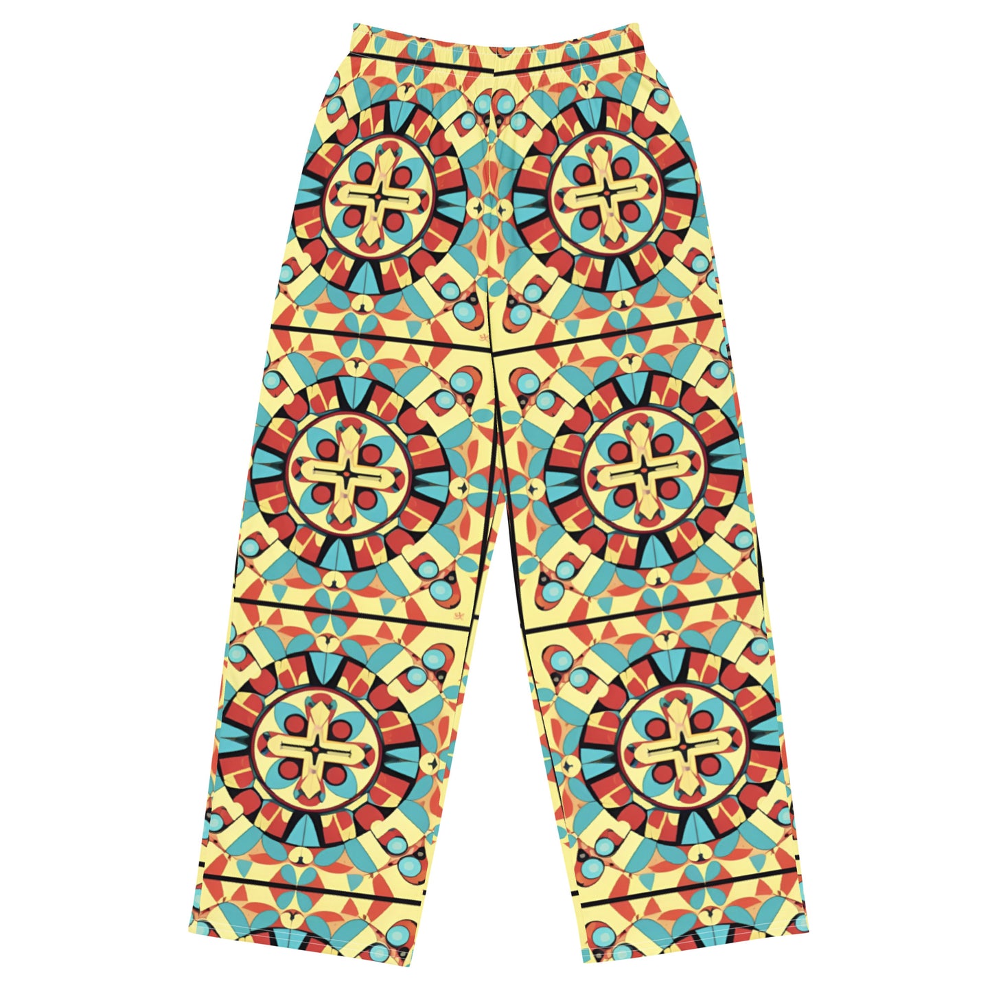 All-over print unisex wide-leg pants