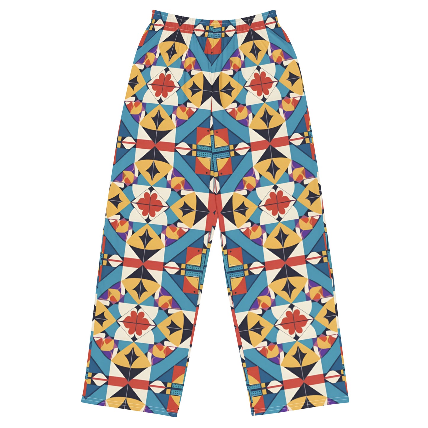 All-over print unisex wide-leg pants