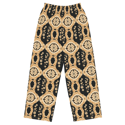 All-over print unisex wide-leg pants