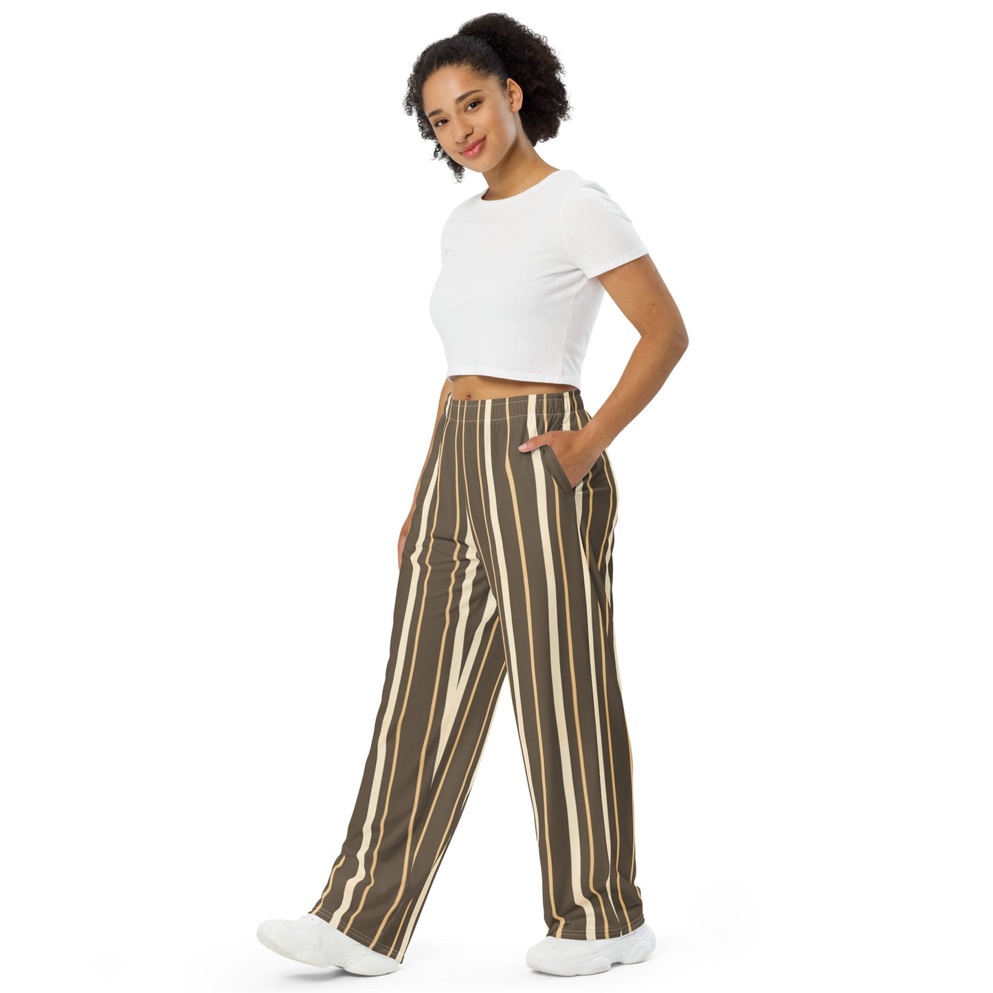 All-over print unisex wide-leg pants