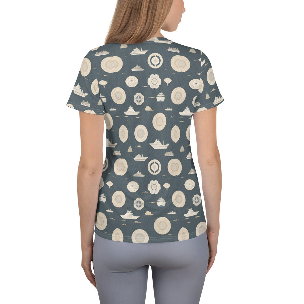 All-Over Print Women's Athletic T-shirt