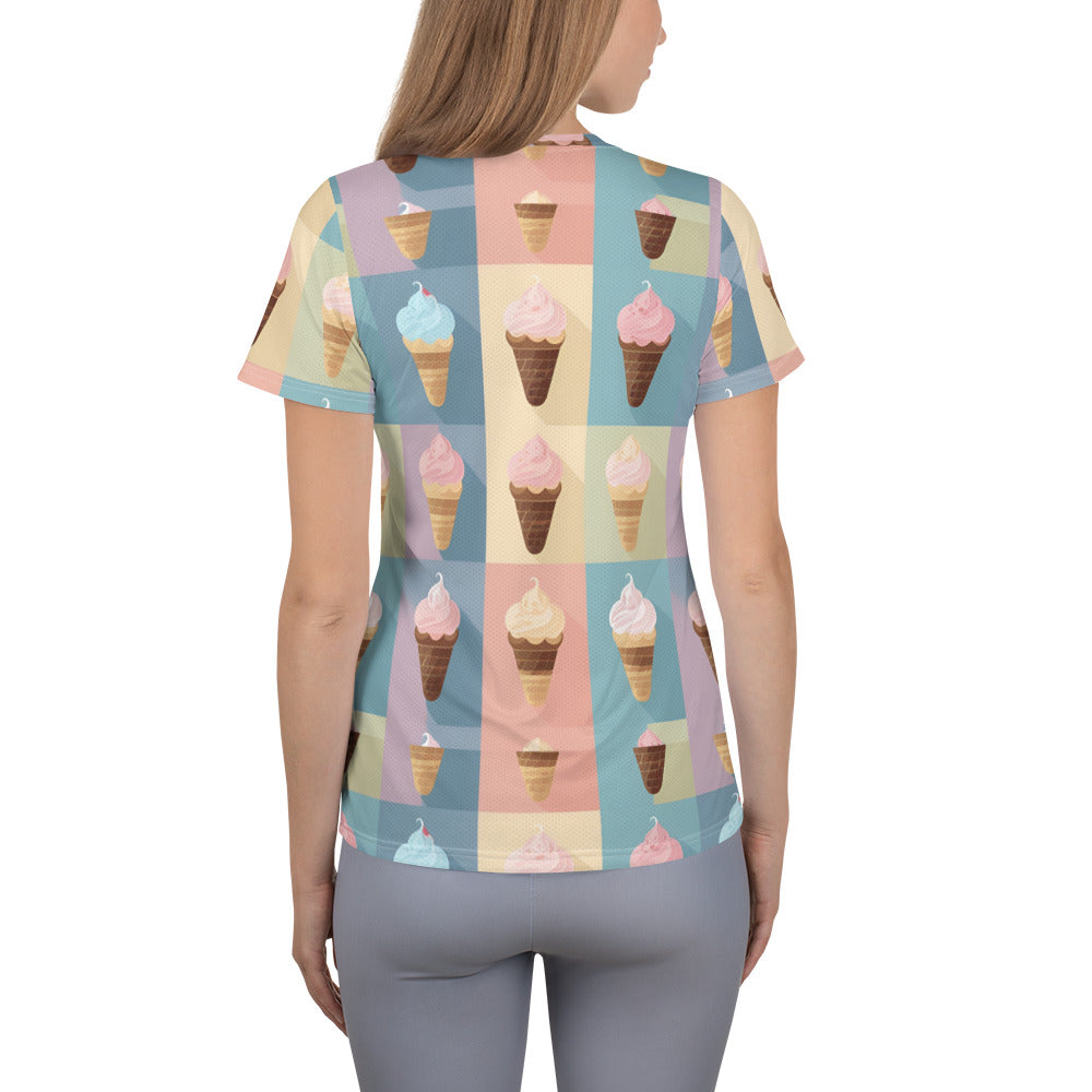 All-Over Print Women's Athletic T-shirt